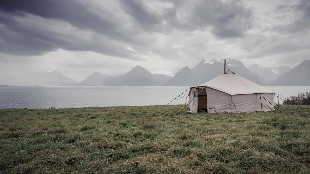 Kleurrijk tuindoek met zelfgekozen vakantiefoto.